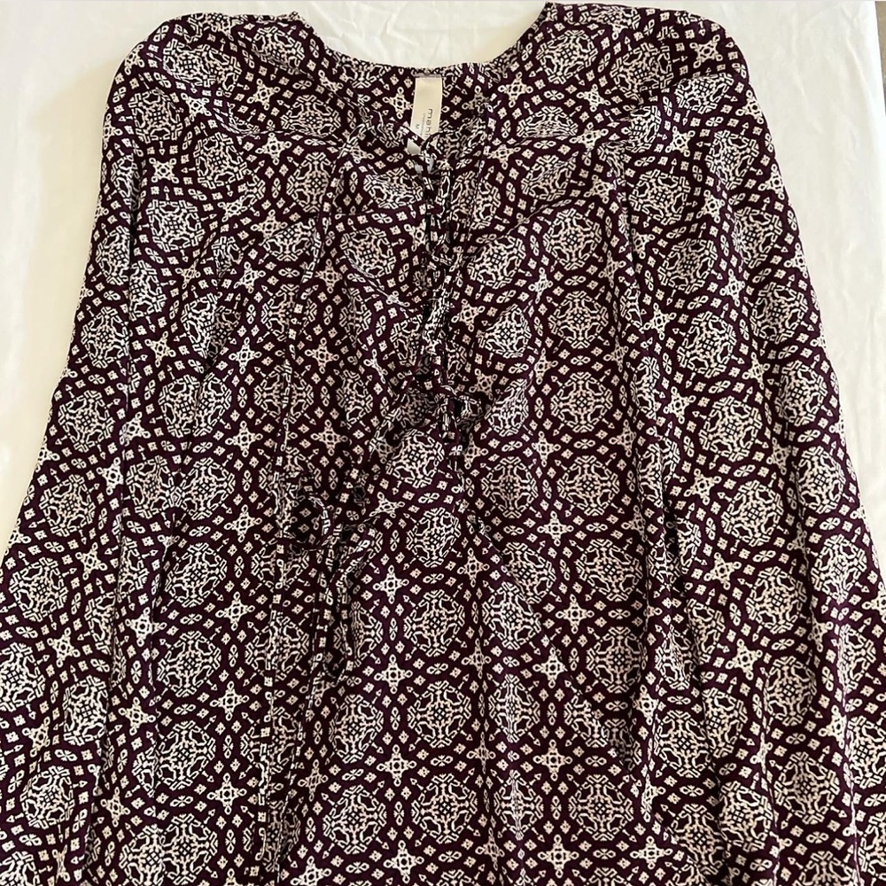 MAHINA PURPLE DESIGN SHIRT/DRESS